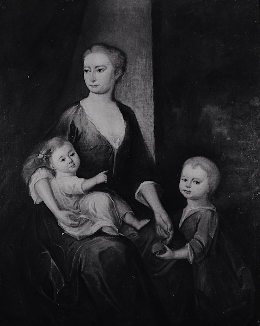 possibly Frances Grymes Ludwell, with oldest daughters Hannah and Frances
